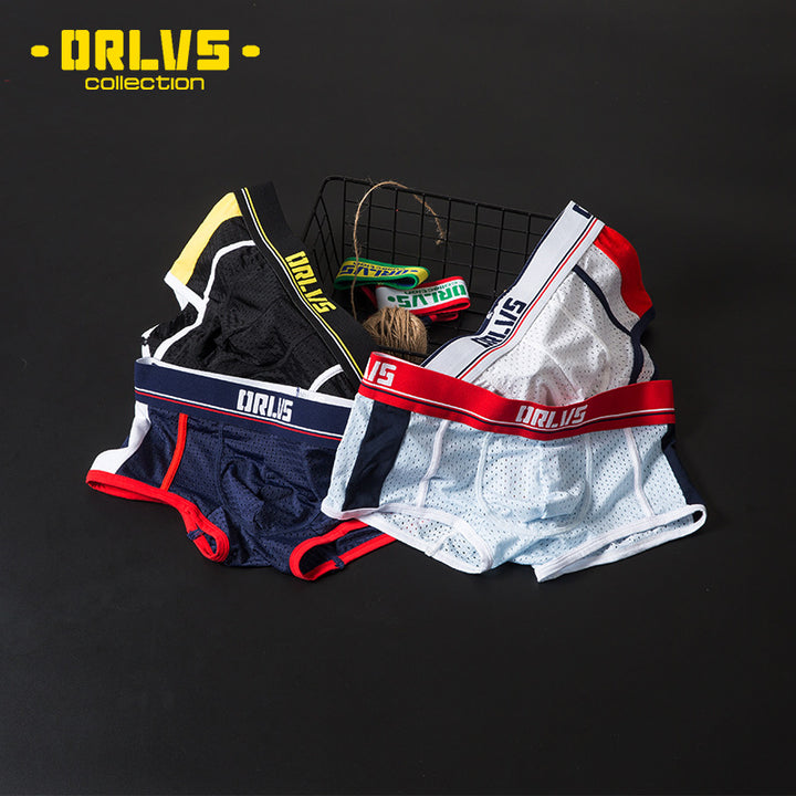 ORLVS Low-Rise Trunk Netz Boxershort Transparent Net Mesh