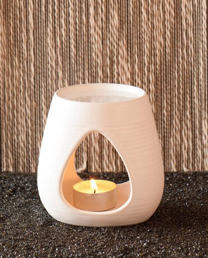 Moderne Keramische Duftlampe Teelicht mit Kerzenhalter, Aromalampe und Aromabrenner für Duftöl und Duftwachs