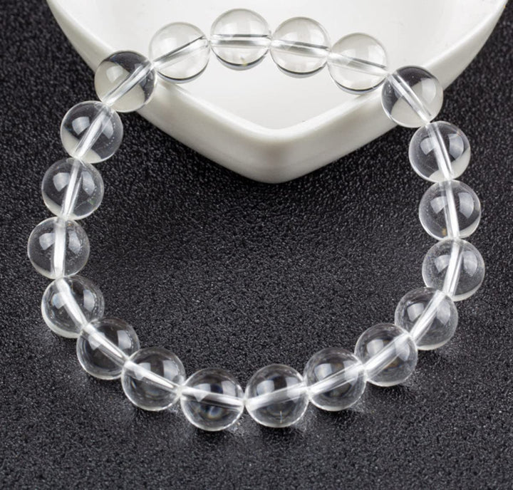 Bergkristall Armband Edelsteine mit 8 mm Perlen echte heilende Kristalle Edelsteinschmuck