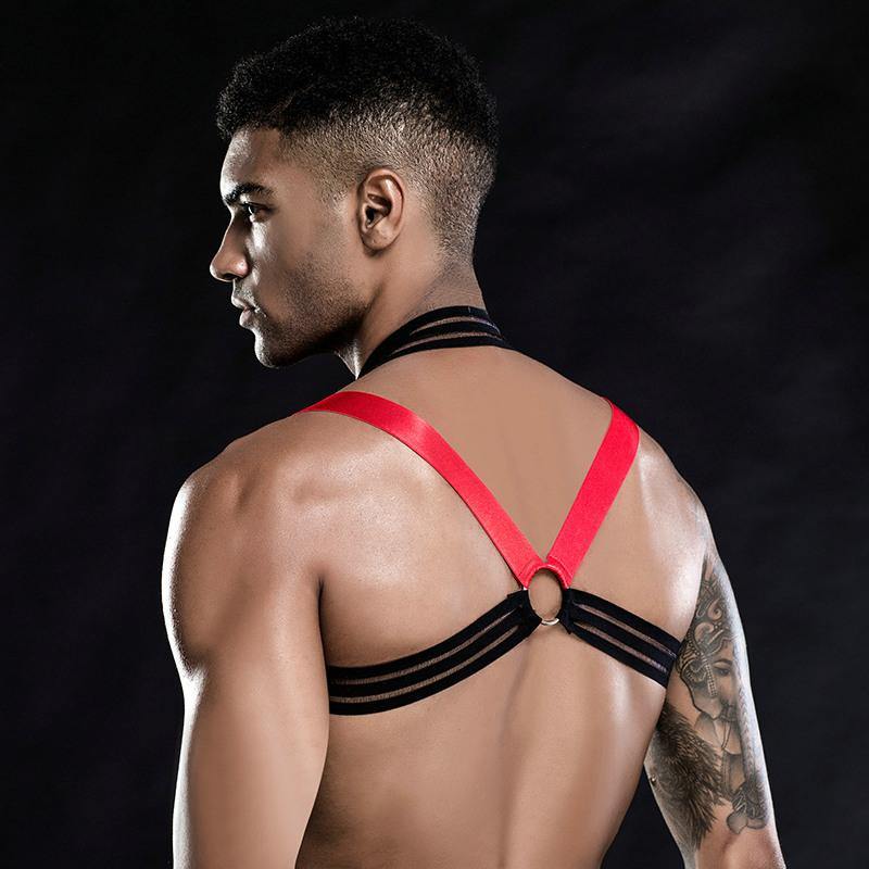 JSY Sexy Erotic Costume Leather Vest Bondage Harness - BEEMENSHOP