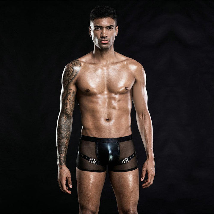 JSY Sexy Erotic Costume Leather Solid G String Thongs Panties Trunk - BEEMENSHOP